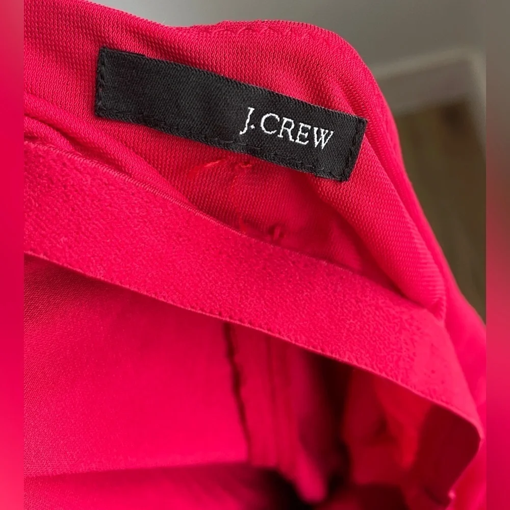J. Crew Red Halter Swing Dress Size Medium